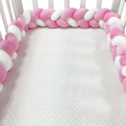 Coffre à jouets KiddoBucket en blanc et rose