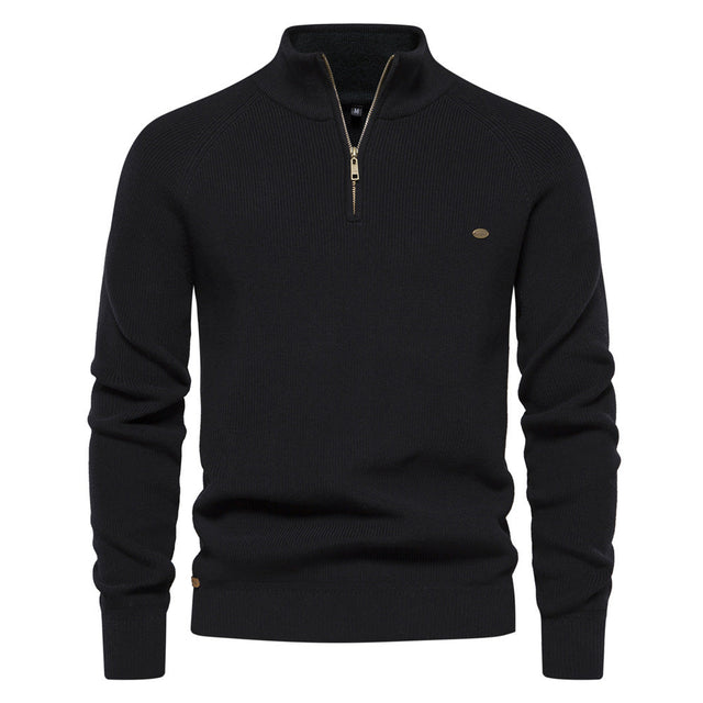 Pull automnal de luxe homme, coloris Noir