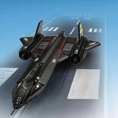 Avion furtif en briques de construction, 1775 pièces – vue principale