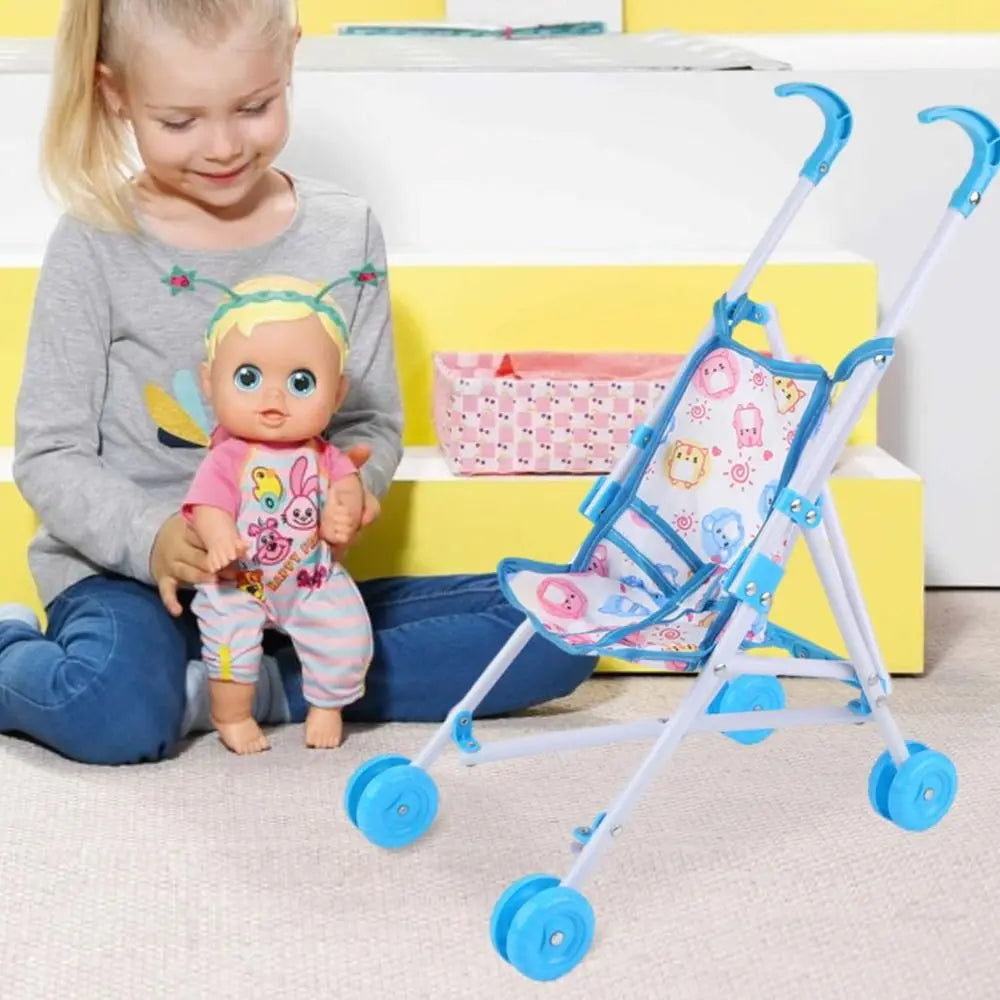 Landau pour poupées plié pour le rangement