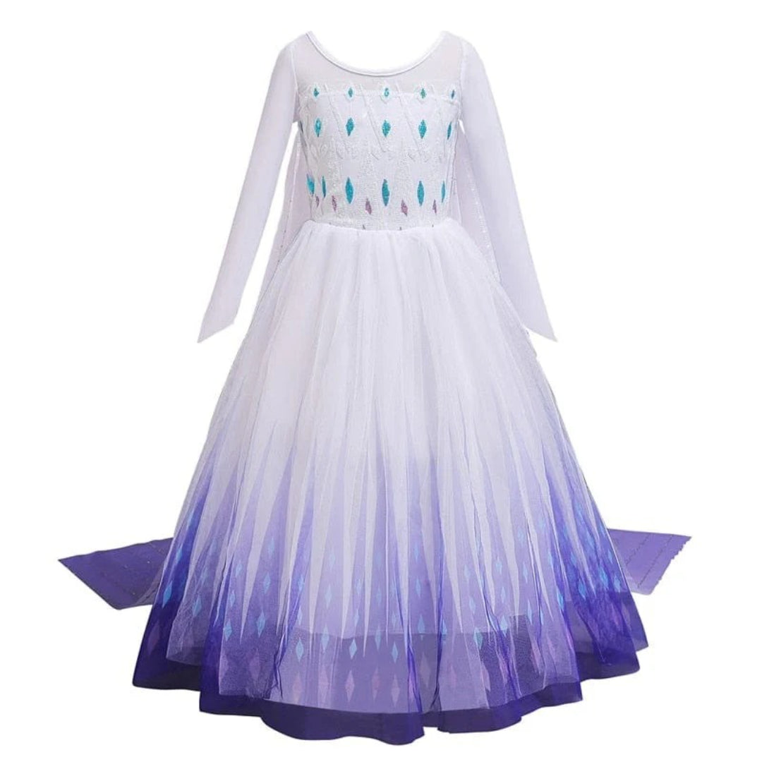 Robe de princesse blanc glacé seule, sans accessoires