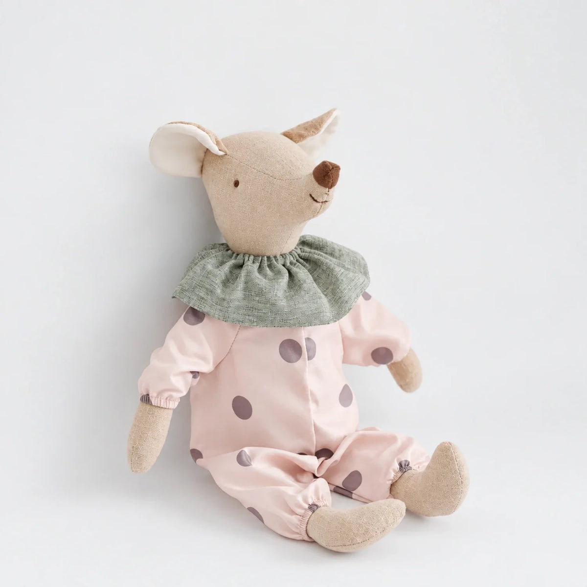 Peluche souris à pois, doudou doux pour enfants