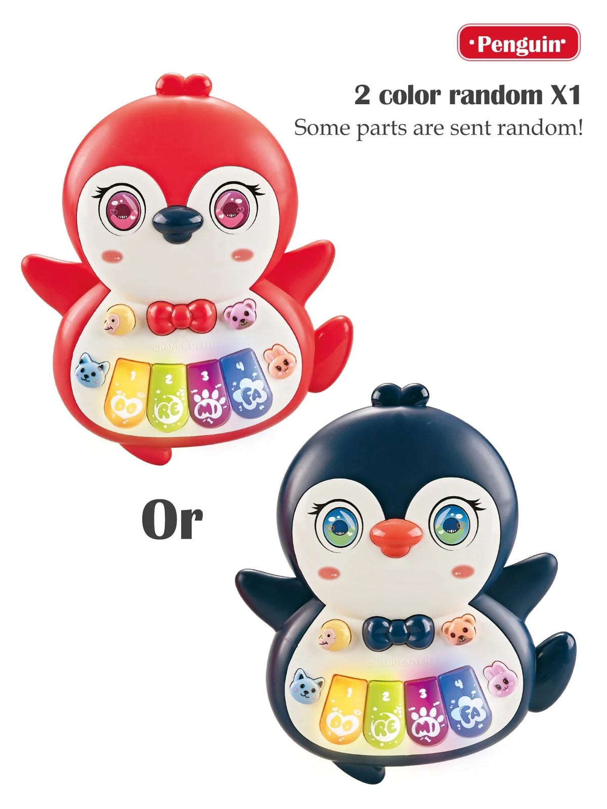 Piano musical pingouin lumineux pour enfants
