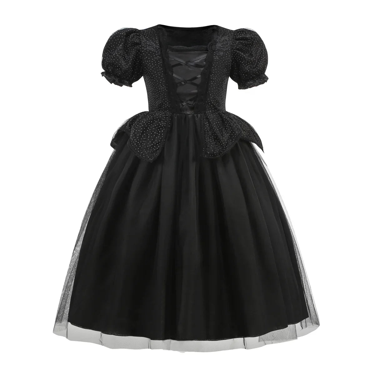 Robe de bal noire pour reine cornue, robe seule