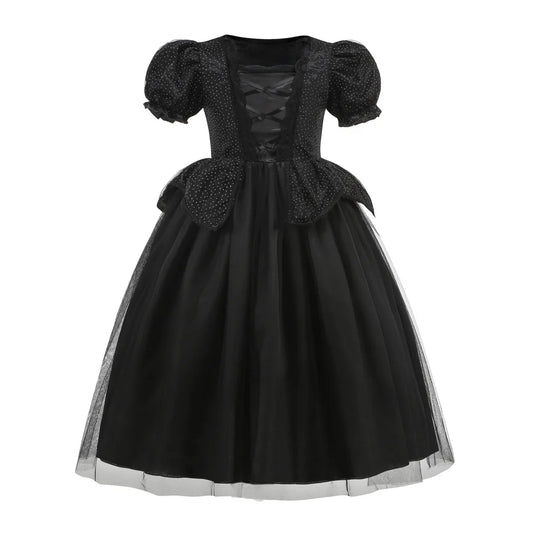 Robe de bal noire pour reine cornue, robe seule