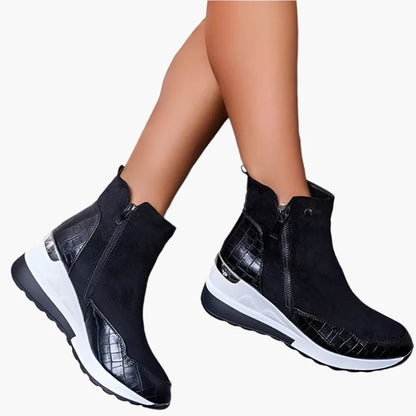 Bottines compensées femme Noir