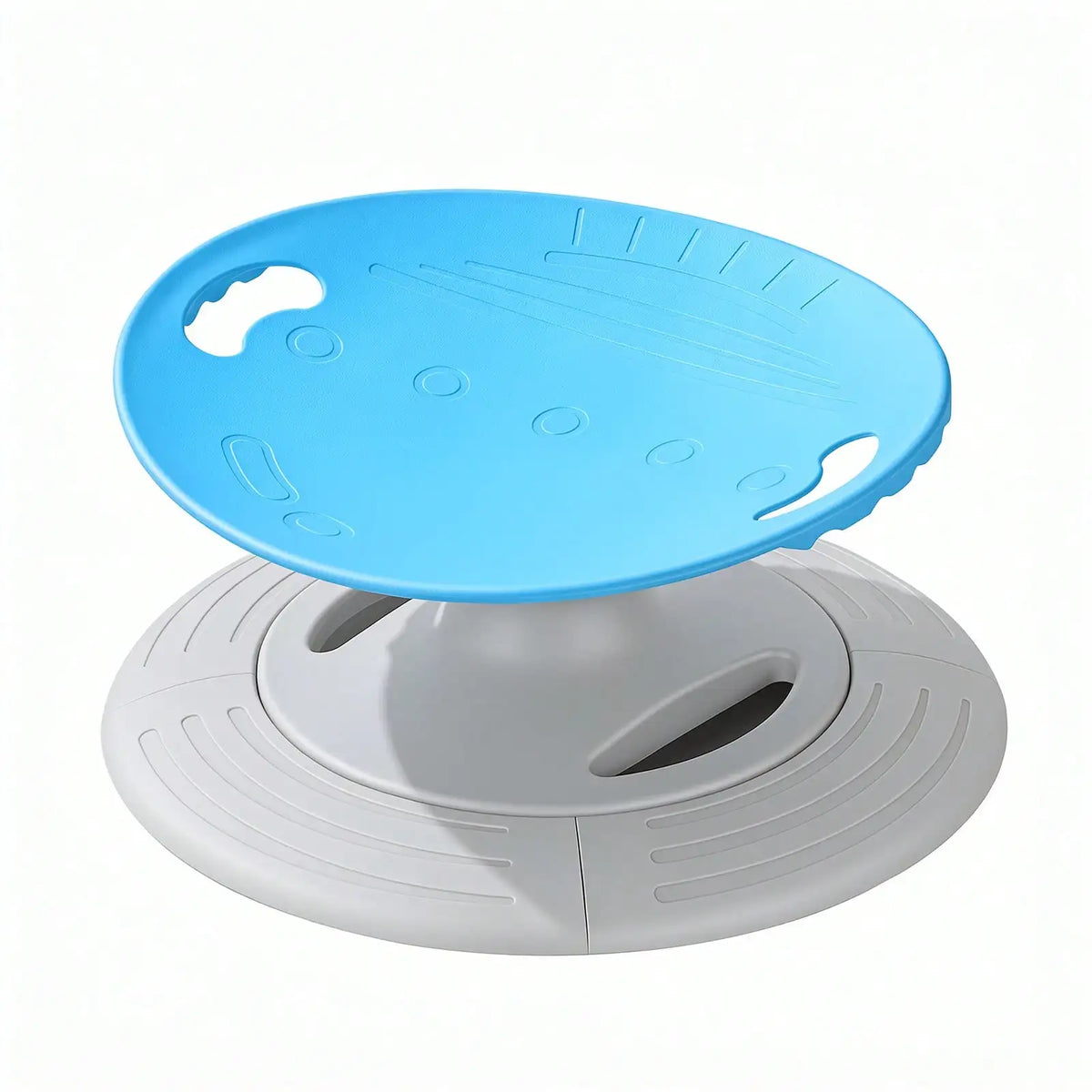Siège rotatif sensoriel bleu, photo studio