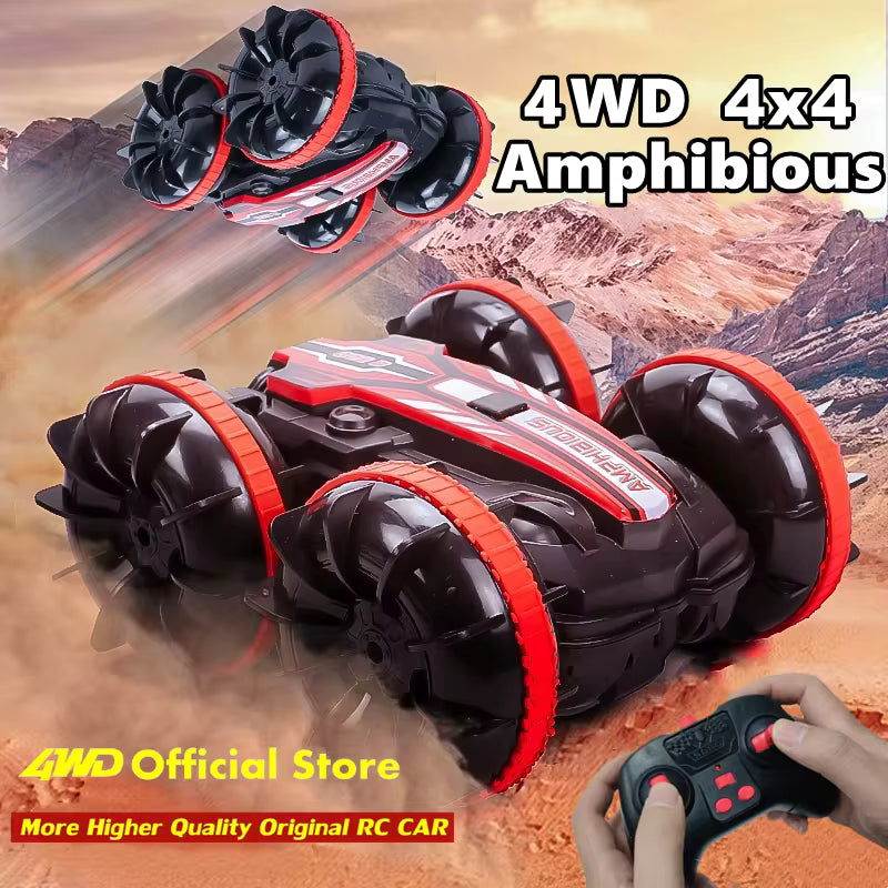 Voiture cascadeuse RC amphibie en tout-terrain