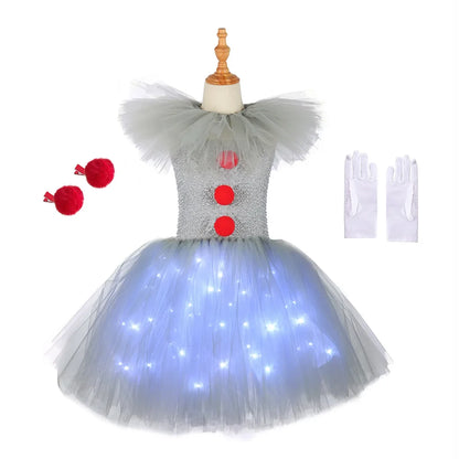 Robe tutu clown lumineuse seule, sans accessoires