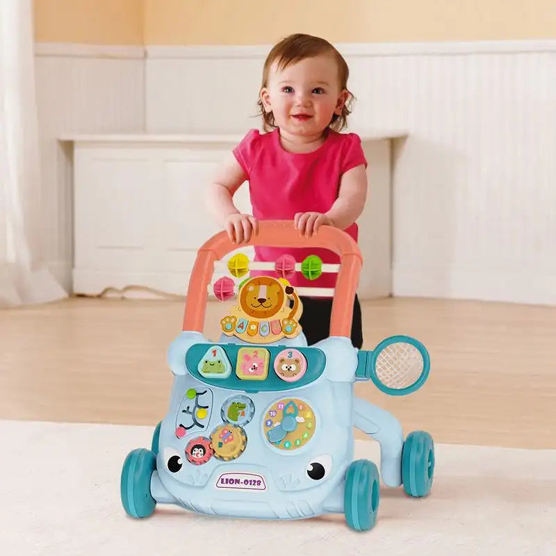 Porteur bébé évolutif avec tableau magnétique, vue de face