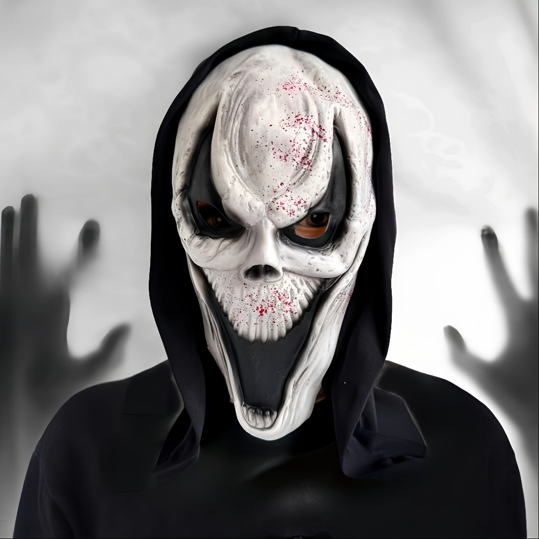 Masque de crâne terrifiant Halloween, vue de profil