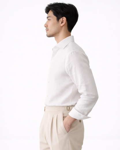 Chemise Homme Ajustée – Coupe Cintrée Col Classique, Élégance Bureau & Occasions Formelles, vue 4