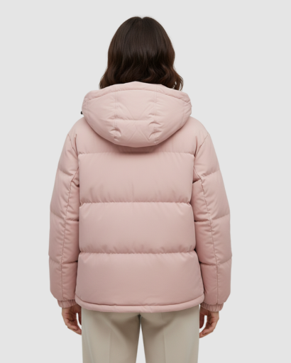 Manteau d'hiver femme rembourré porté en extérieur