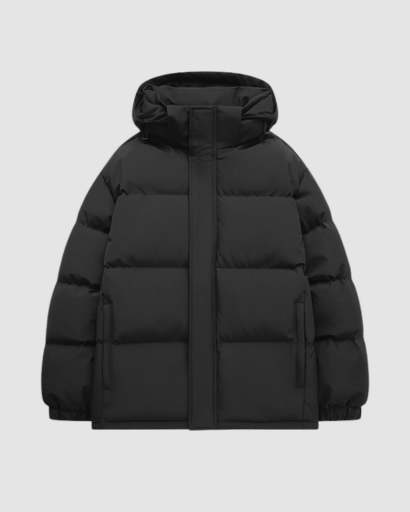 Manteau d'hiver femme rembourré porté en extérieur
