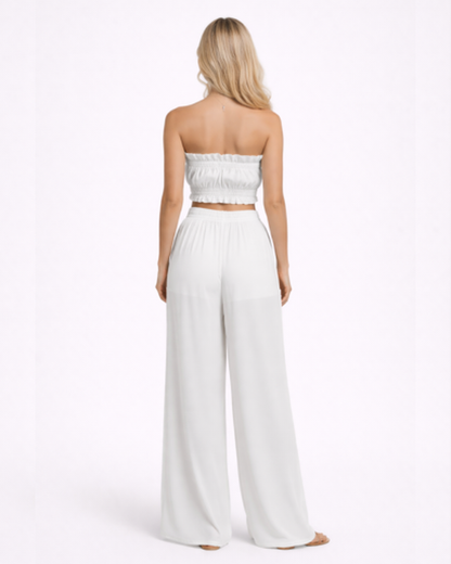 Pantalon Large Femme – Fluide & Taille Haute pour une Allure Élancée | Pantalon Jambe Large