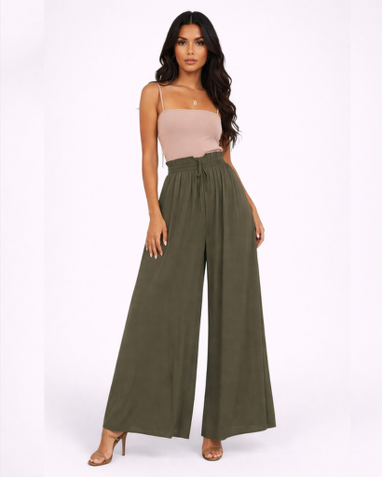 Pantalon Large Femme – Fluide & Taille Haute pour une Allure Élancée | Pantalon Jambe Large