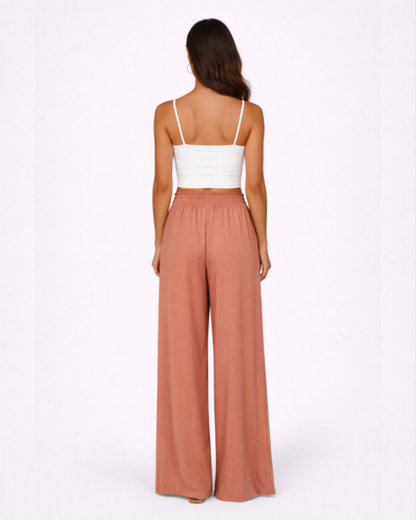 Pantalon Large Femme – Fluide & Taille Haute pour une Allure Élancée | Pantalon Jambe Large