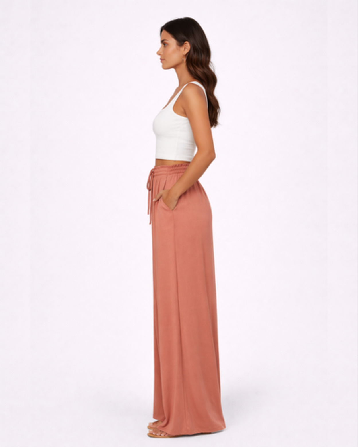 Pantalon Large Femme – Fluide & Taille Haute pour une Allure Élancée | Pantalon Jambe Large