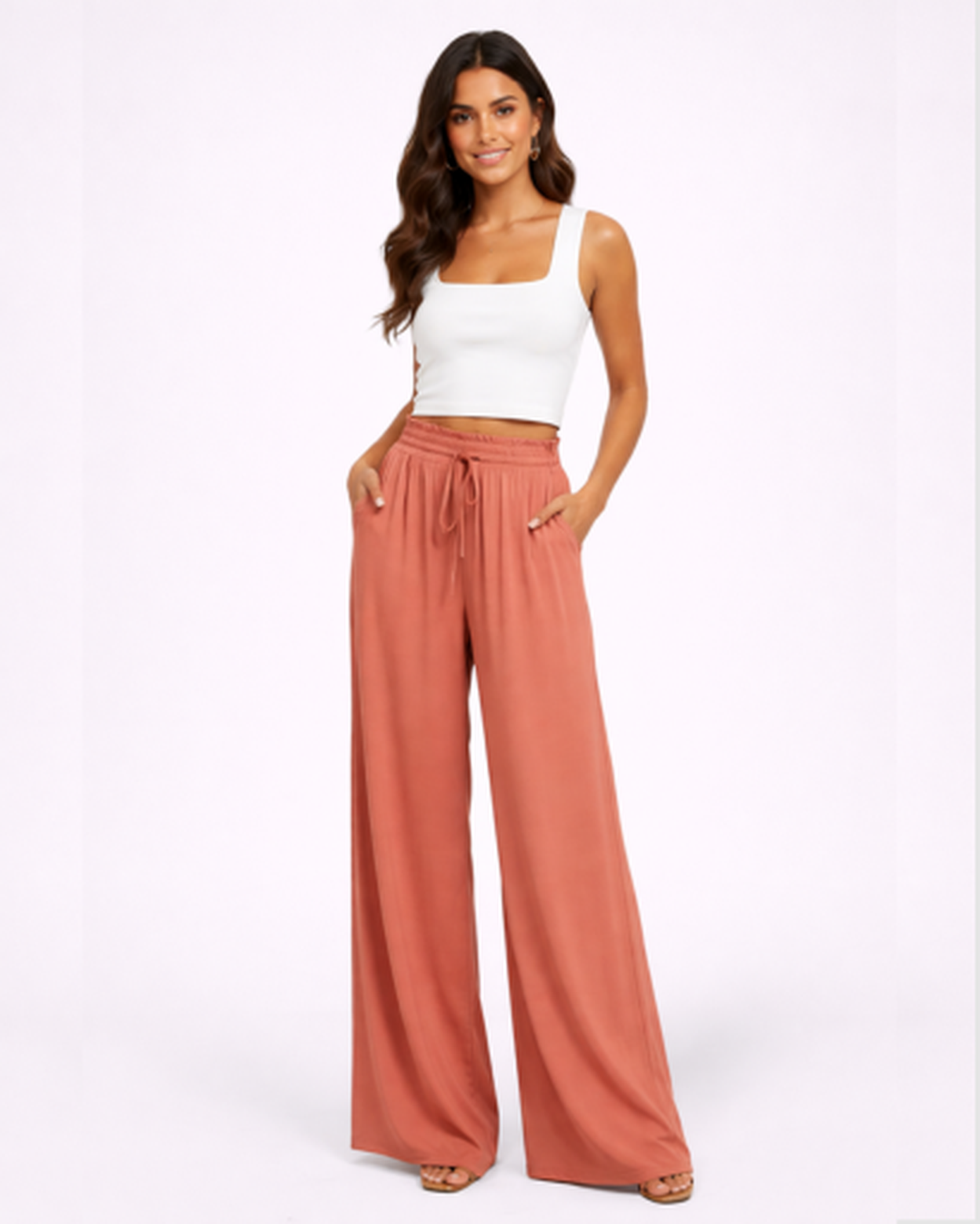 Pantalon Large Femme – Fluide & Taille Haute pour une Allure Élancée | Pantalon Jambe Large