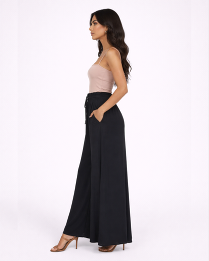 Pantalon Large Femme – Fluide & Taille Haute pour une Allure Élancée | Pantalon Jambe Large