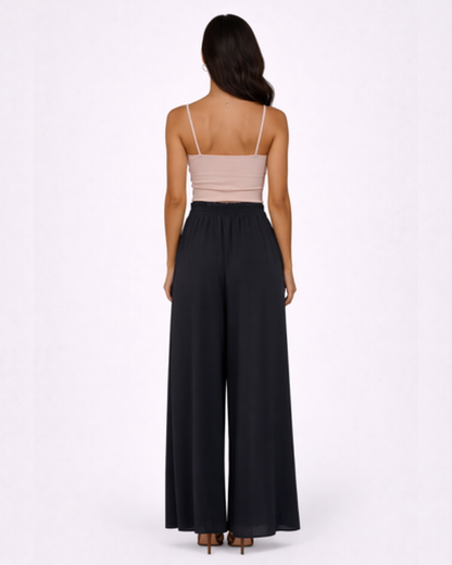 Pantalon Large Femme – Fluide & Taille Haute pour une Allure Élancée | Pantalon Jambe Large