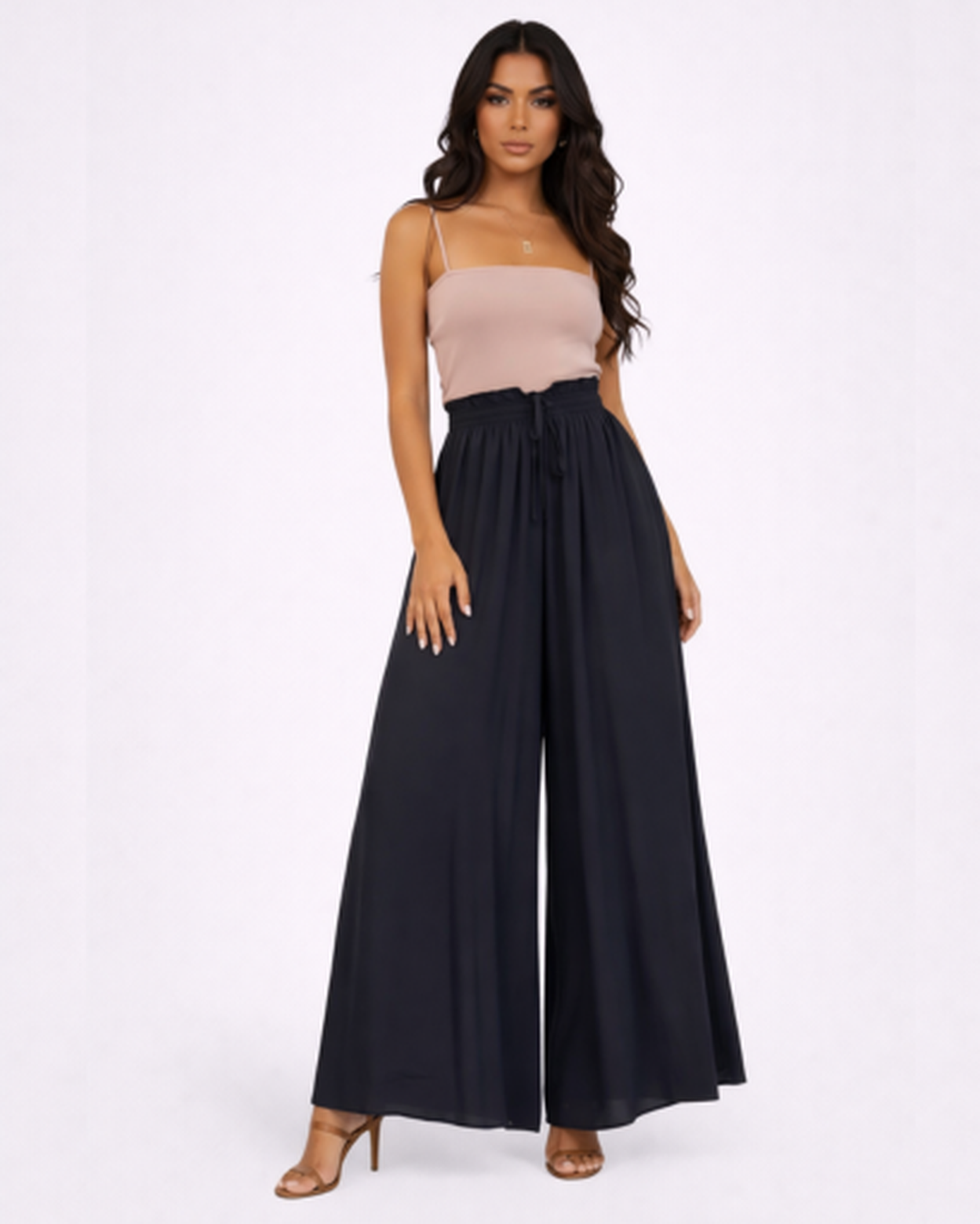 Pantalon Large Femme – Fluide & Taille Haute pour une Allure Élancée | Pantalon Jambe Large
