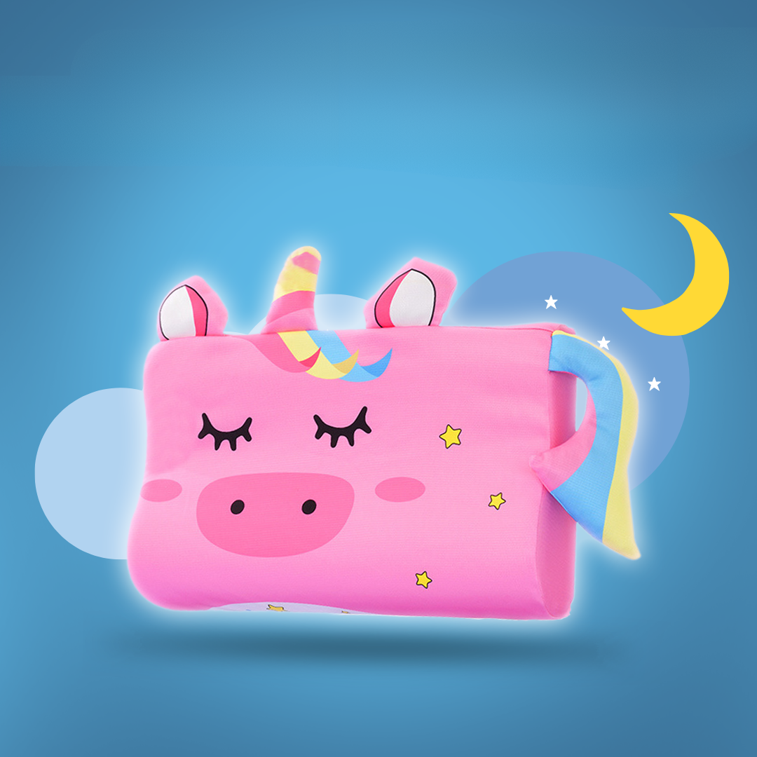 Oreiller tout-petit en mousse à mémoire, motif cochon