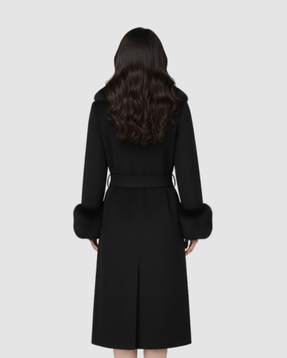 Manteau Long Laine