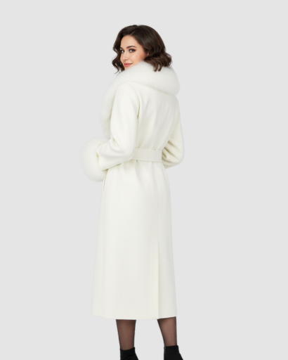 Manteau Long Laine