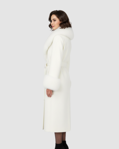 Manteau Long Laine
