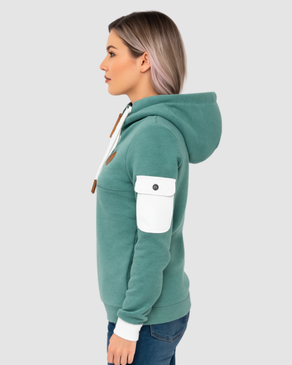 Sweat à Capuche Femme Zippé