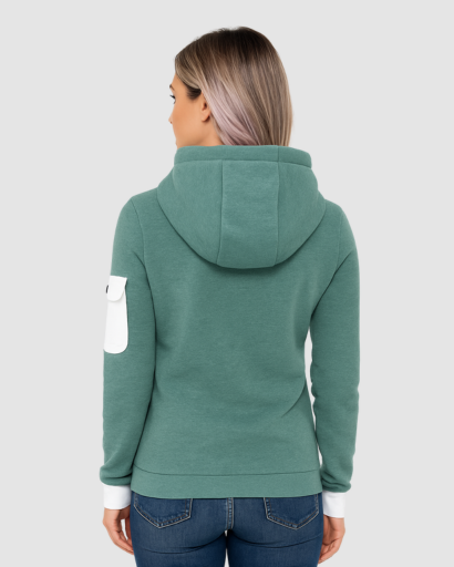 Sweat à Capuche Femme Zippé