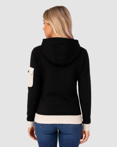 Sweat à Capuche Femme Zippé