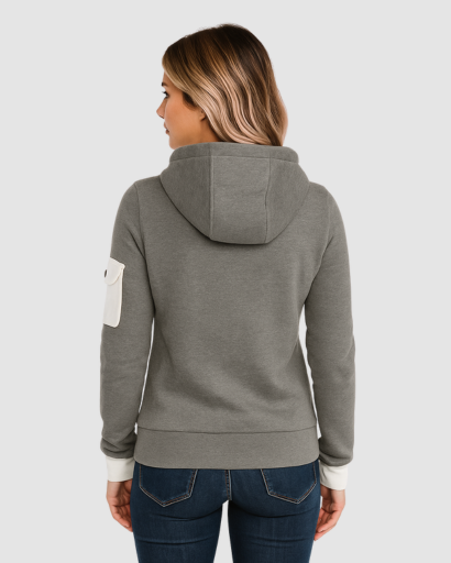 Sweat à Capuche Femme Zippé