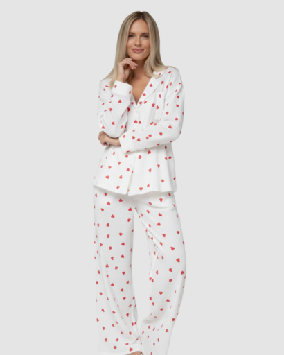 Pyjama Blanc Coeurs