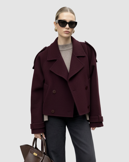 Veste Courte Femme Double Boutonnage – Élégance Tendance & Coupe Ajustée | Look Chic