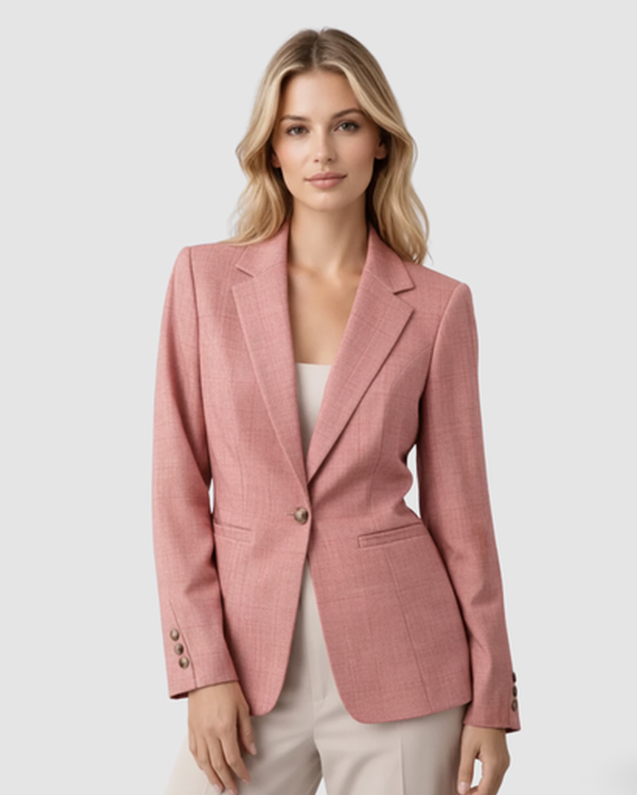Blazer Femme Cintré Carreaux – Coupe Ajustée & Style Tendance | Bureau & Casual Chic