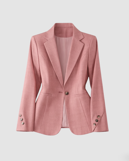 Blazer Femme Cintré Carreaux – Coupe Ajustée & Style Tendance | Bureau & Casual Chic