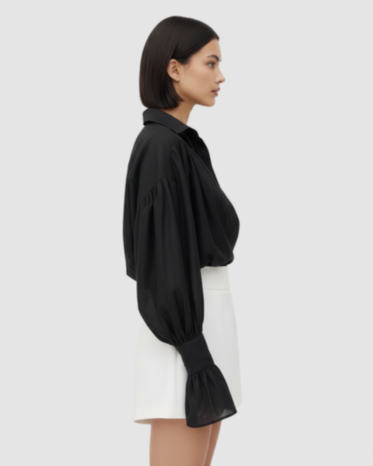 Blouse fluide femme – Élégance aérienne à manches bouffantes | Chemise respirante
