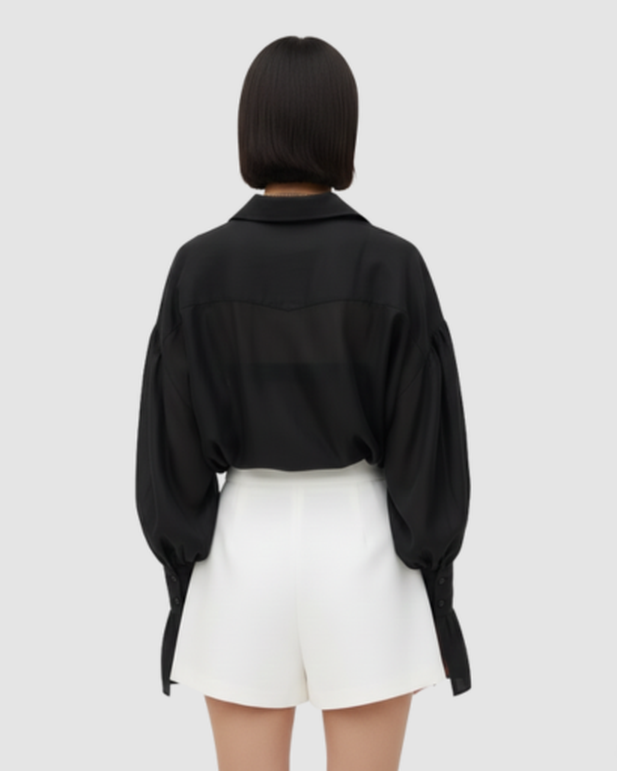Blouse fluide femme – Élégance aérienne à manches bouffantes | Chemise respirante