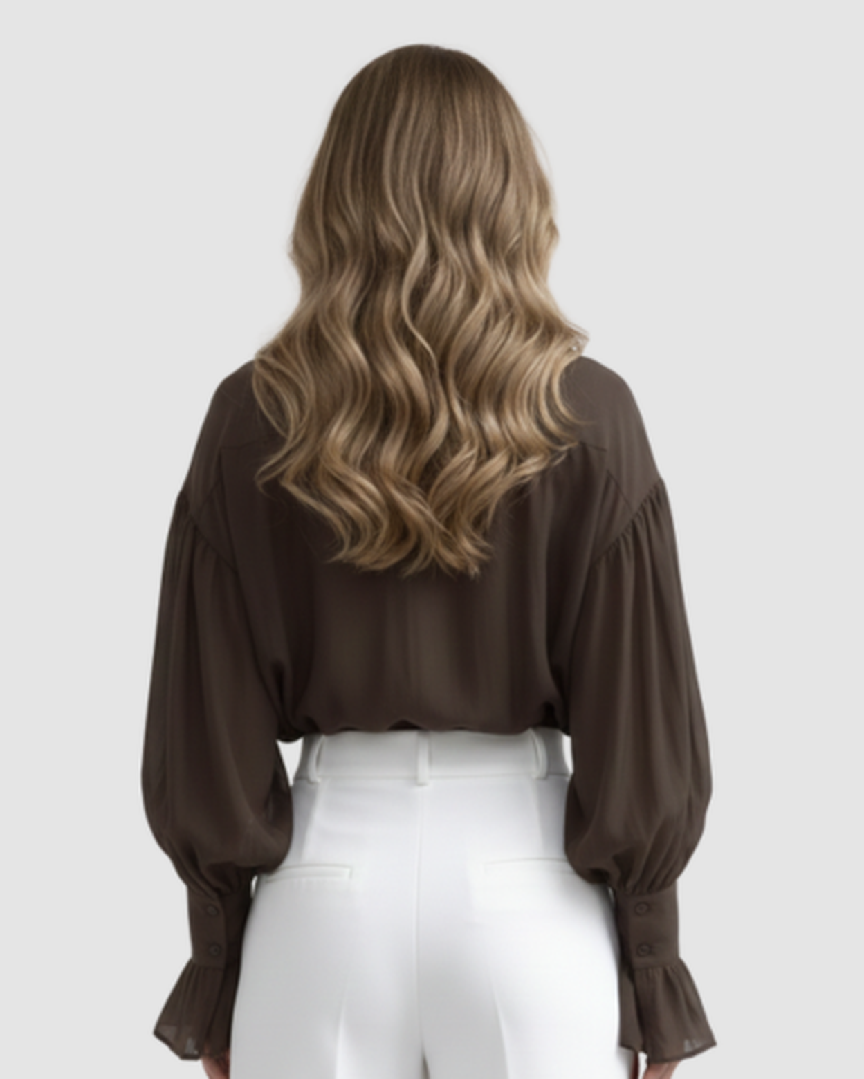 Blouse fluide femme – Élégance aérienne à manches bouffantes | Chemise respirante