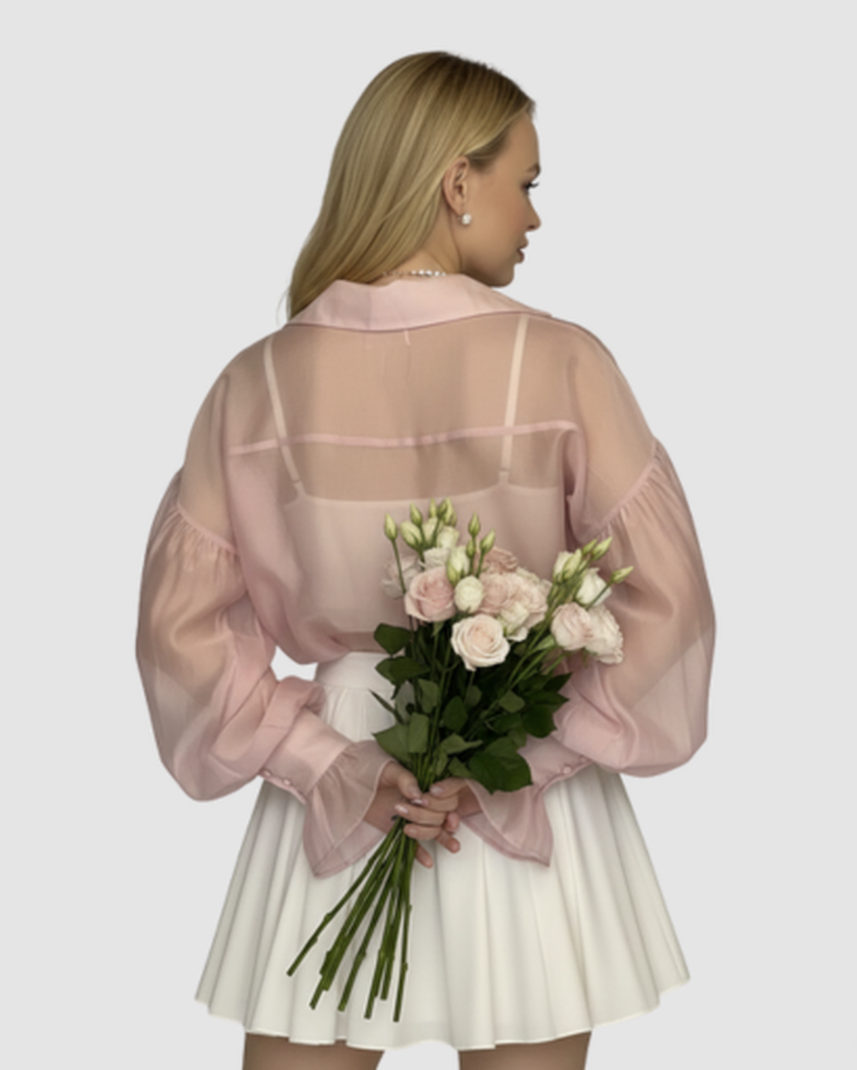 Blouse fluide femme – Élégance aérienne à manches bouffantes | Chemise respirante
