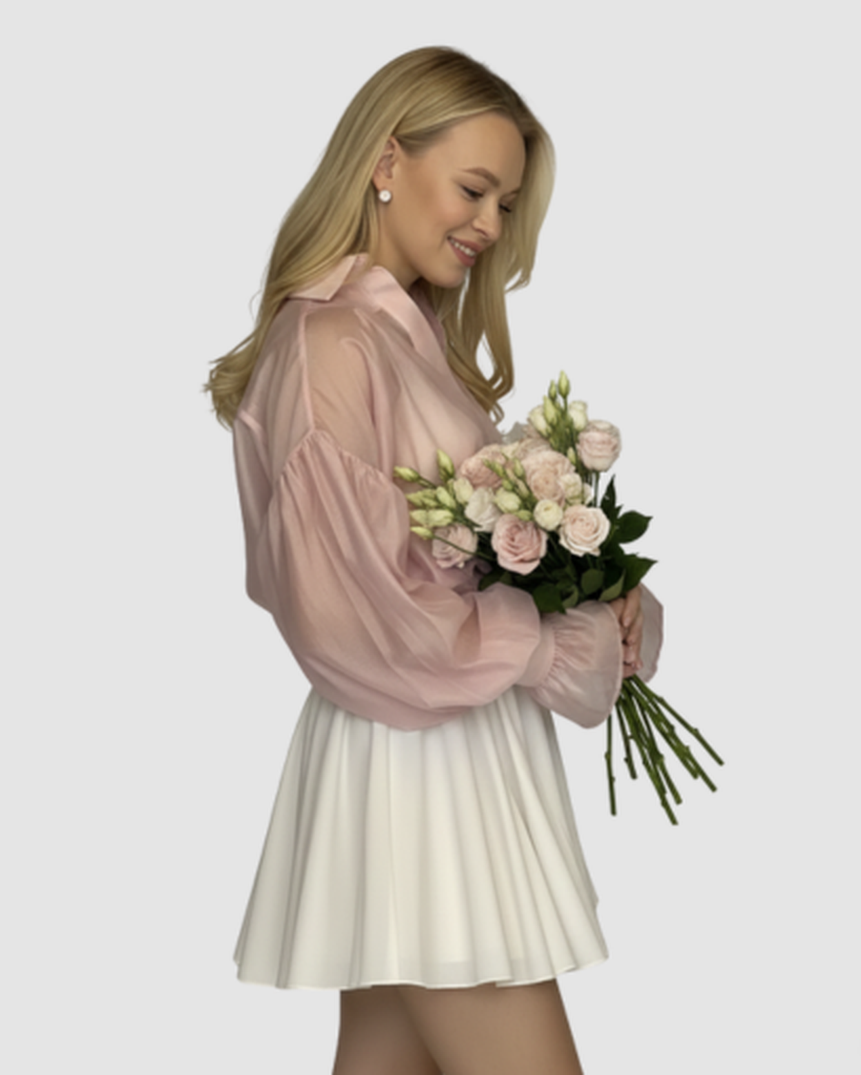 Blouse fluide femme – Élégance aérienne à manches bouffantes | Chemise respirante