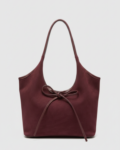 Sac Cabas Femme Nœud – Cuir Synthétique & Style Minimaliste Chic | Quotidien & Sorties