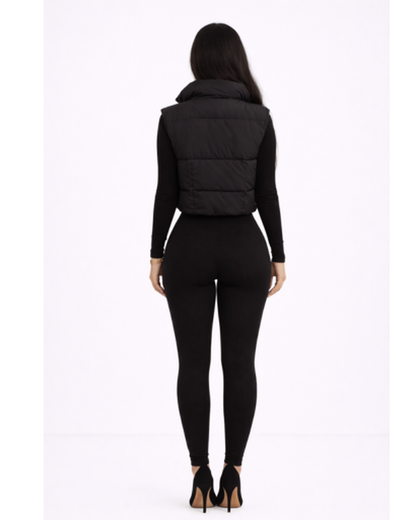 Doudoune sans manches femme, style urbain chic