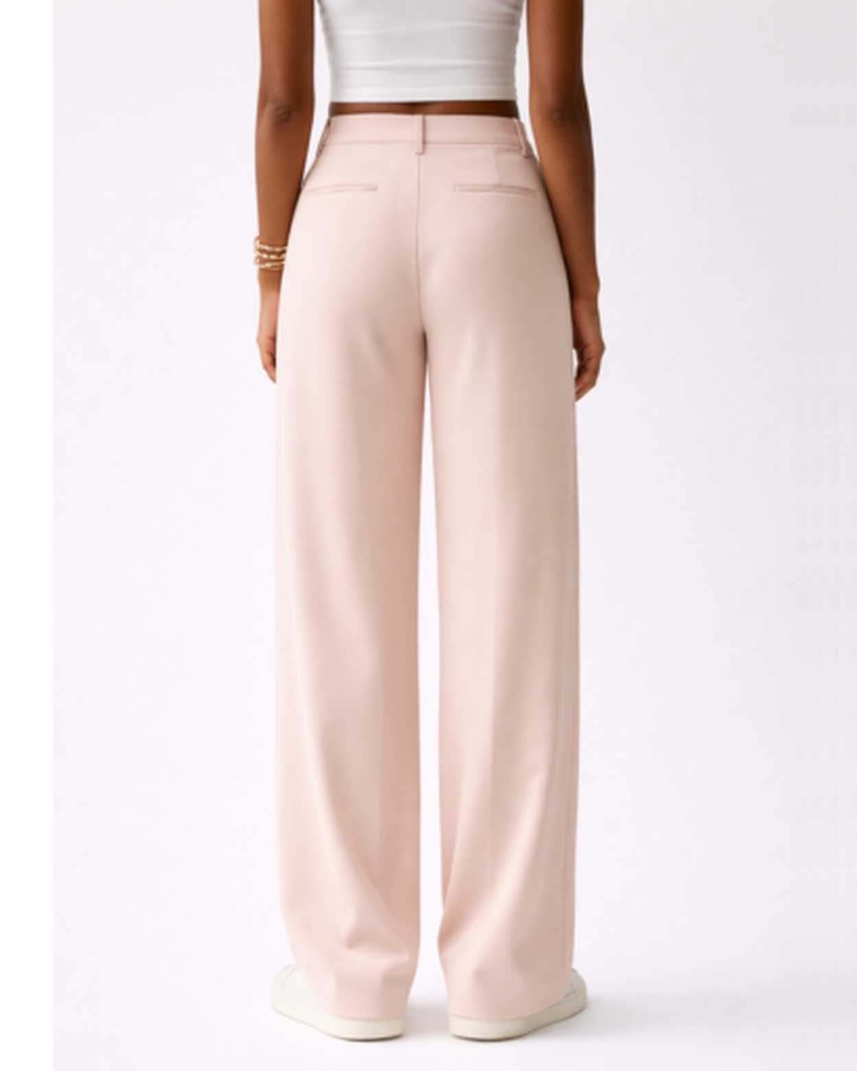 Pantalon Femme Taille Haute Fluide – Jambe Large Plissée & Tombé Élégant | Bureau & Soirée