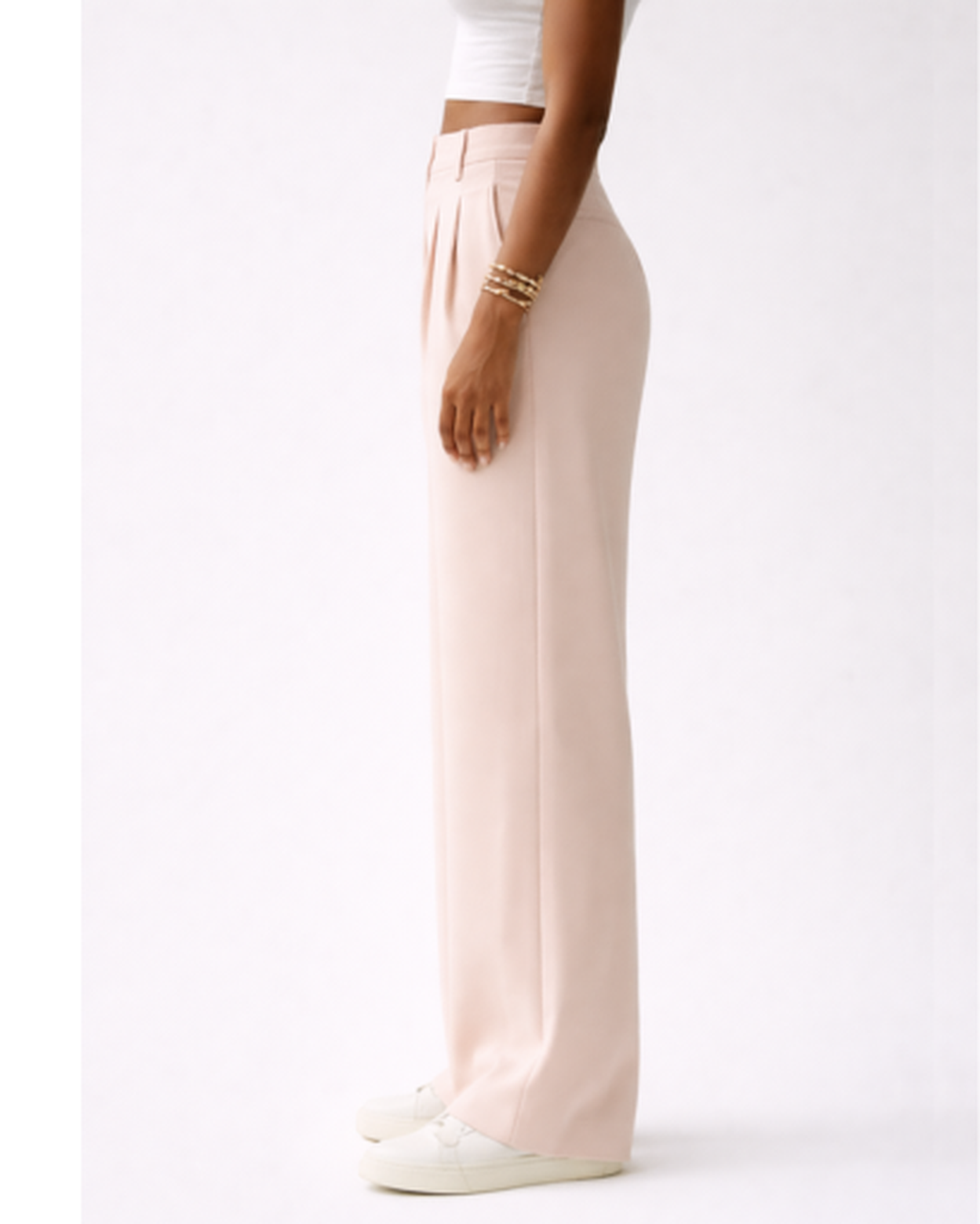 Pantalon Femme Taille Haute Fluide – Jambe Large Plissée & Tombé Élégant | Bureau & Soirée
