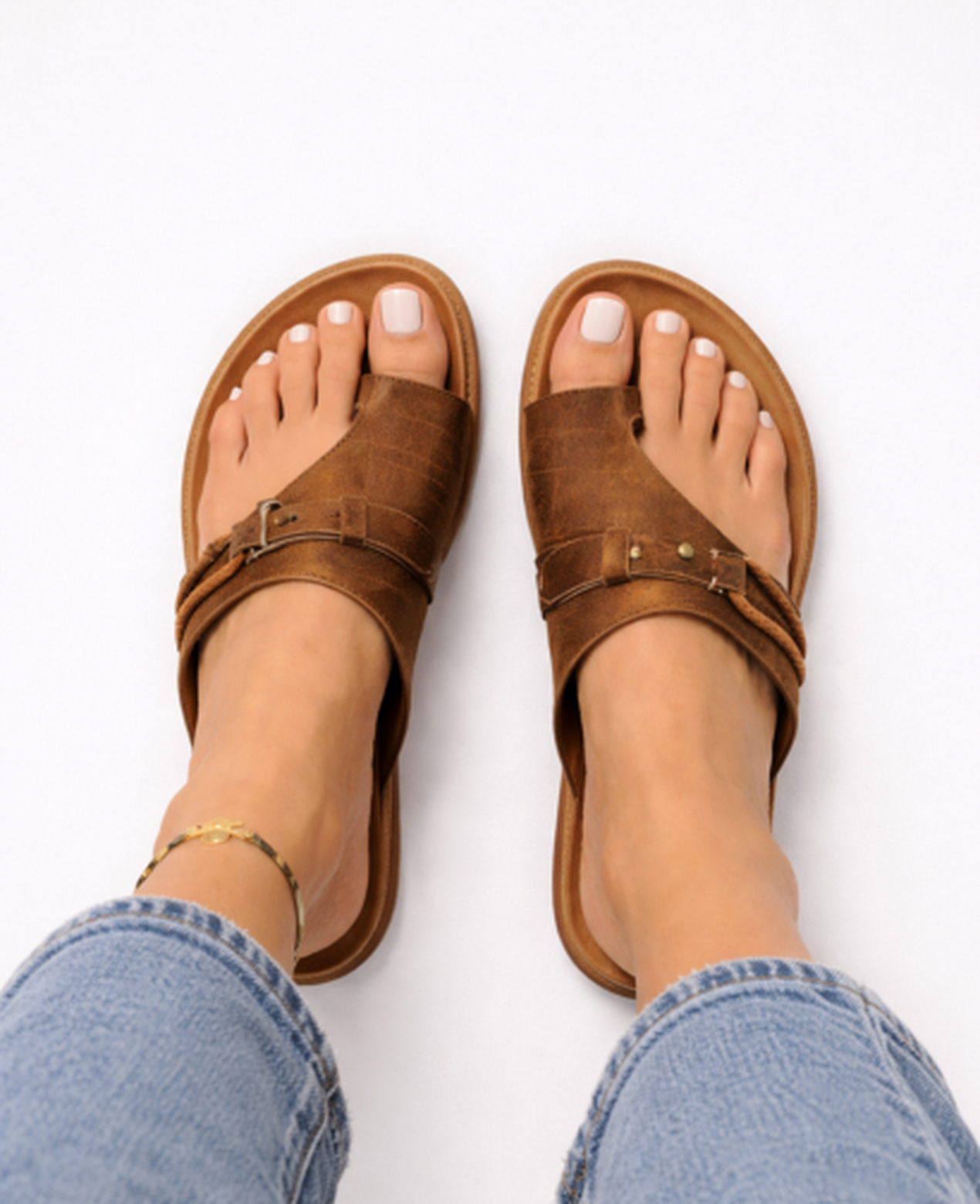Sandales plates confort bride large ajustable | sandales femme été