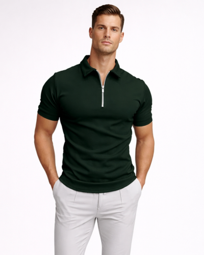 Polo Zip Homme – vue 4