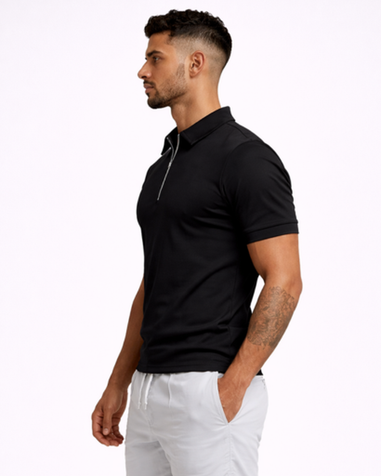 Polo Zip Homme – vue 17
